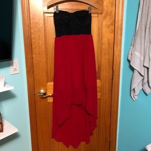 Two-toned high low dress